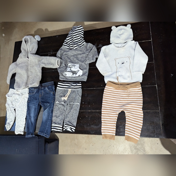 Baby Boy 18M Winter Clothing Bundle - Cat & Jack, Carters, Amazon - Picture 1 of 11